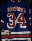 John Vanbiesbrouck Signed New York Rangers Blue Fanatics Vintage hockey Jersey