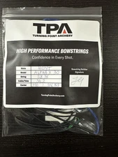 Hoyt Alpha X 30 Bow String and Cables. Blue w/black Serving 452x 