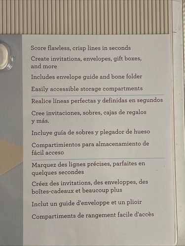 Martha Stewart Crafts Scoring Board 3 Piece For Envelopes Cards EKSuccess. - Picture 4 of 5