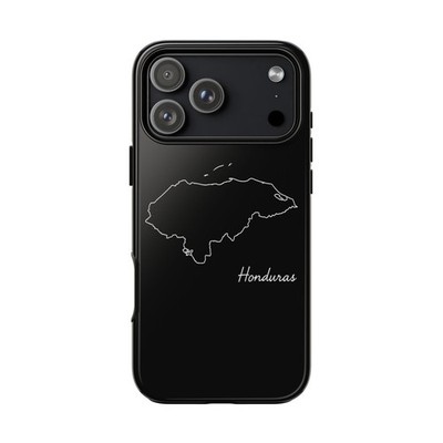 Honduras Map Outline Phone Case iPhone Samsung Pixel Minimal Country Case