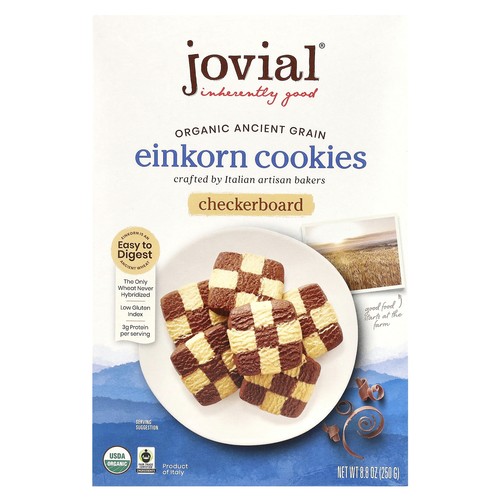 Organic Einkorn Cookies, Checkerboard, 8.8 oz (250 g)