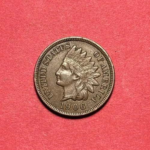 (1) Beautiful Antique 1906 Indian Head Cent/Penny CHOICE XF-EXTRA FINE