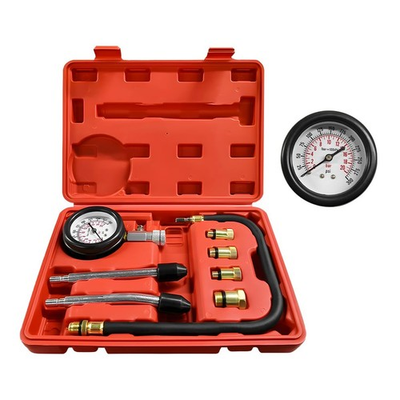 #ad Compression Tester Kit Petrol Gas Engine Cylinder Pressure Gauge with Adapte... $24.64