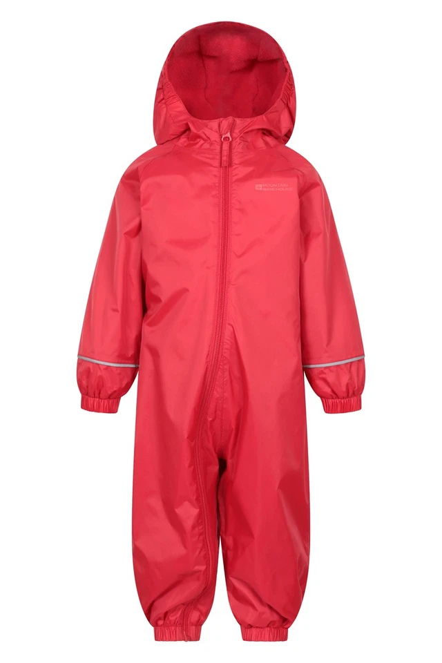 Mountain Warehouse Spright Junior Rain Suit Waterproof Kids Extra Warm Jumpsuit