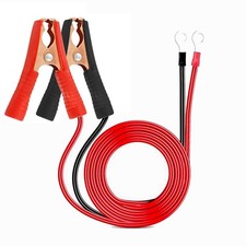 2 Pcs Alligator Clips Booster Jumper Cable Battery Charger