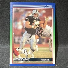 1990 Score Howie Long #98 Oakland Raiders NFL Football Card Base Set