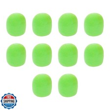 Dahszhi 10Pcs green Microphone Covers Foam,Standard Handheld Microphone Soft