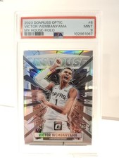 2023-24 Donruss Optic Victor Wembanyama My House Holo Prizm Rookie RC #6 PSA 9