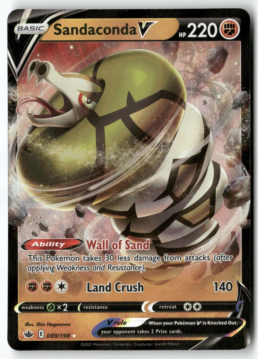 sandaconda v pokemon card price Pokemon Chilling Reign Sandaconda V #89 main image 1
