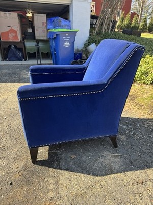 Beautiful Navy Studded Chair