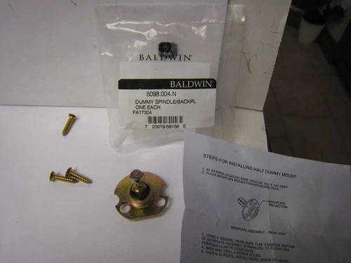 Baldwin 5098-004 Dummy Spindle BP .875” for Door Knobs/Levers