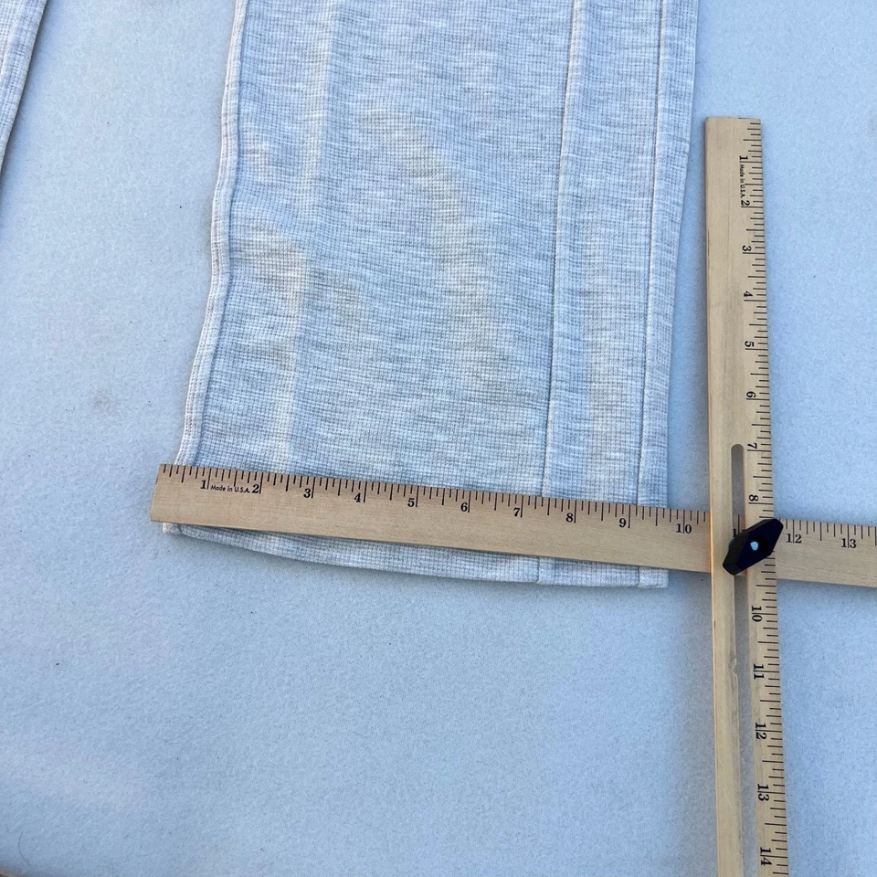 Брюки вафельные Lululemon со средней посадкой широкие штанины темно-серые размер 0 - Изображение 4 из 4