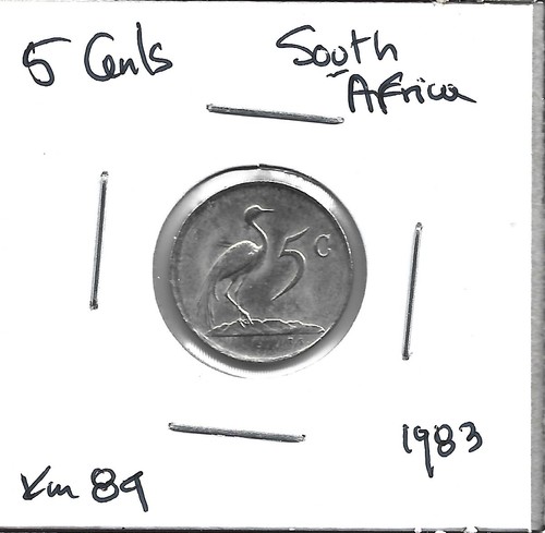 Monete Mondiali - Sudafrica 5 Centesimi 1983 Moneta KM# 84 - Foto 3 di 3