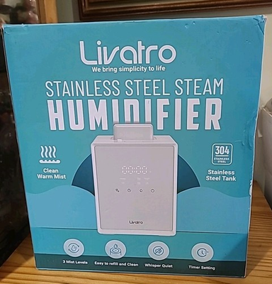 #ad #ad Livatro Stainless Steel Humidifier 3L Warm Mist Humidifier Safe Healthy EZ Clean $54.95