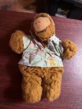 Vintage Burger King Alf Alien Hand Puppet Hawaiian Shirt Bear Plush Toy Read