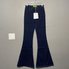 Sandrine Rose Free People Womens Jeans Size 25 Indigo Blue Super Flare