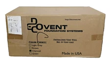 Decovent Crawl Space Vent Unit UV-Protected Plastic Gray Slight Damage New