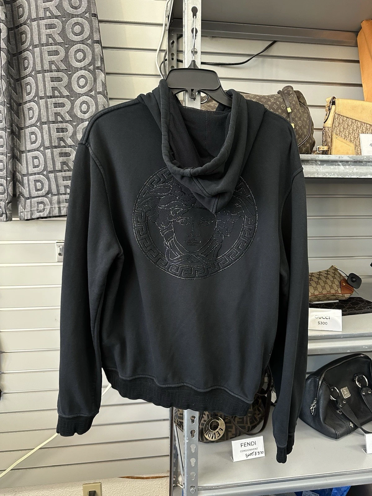 Versace — VERSACE Medusa Zip-Up Hoodie BLACK LARGE