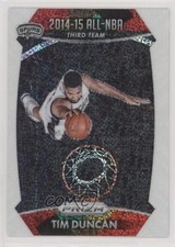 2015-16 Panini Prizm All-NBA Team White Sparkle Prizm Tim Duncan #386 HOF 1j6