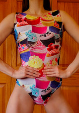 Foxy's Gymnastics Leotard Adult Extra Small AXS Competition Dance Silks Costume