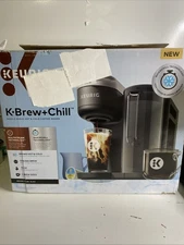 Keurig K-Brew+Chill Iced or Hot Single-Serve K-Cup Coffee Maker Black- Read Me