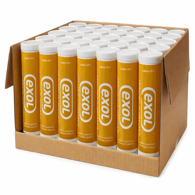 36 x Exol EP2 400g Fettkartuschen NLGI 2 Lithium Radlager & Fahrwerk