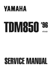 Yamaha TDM850 96 Workshop Service Manual Bound OEM