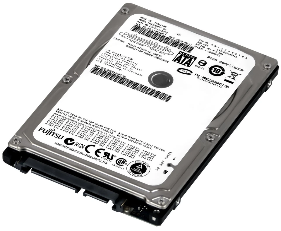 Fujitsu 320GB 5.4K 8MB SATA II 2.5'' MHZ2320BH - Image 2 of 3