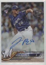 2018 Topps Chrome Rookie Auto Refractor 396/499 Jacob Barnes #RA-JBA Auto s7f