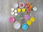 Vintage Accessories for Barbie Sindy or similar Doll Dishes 30 pcs very rare (18989)