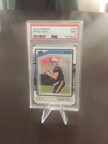 2024 Panini Donruss - Rated Rookie Drake Maye #379 (RC) - PSA 9