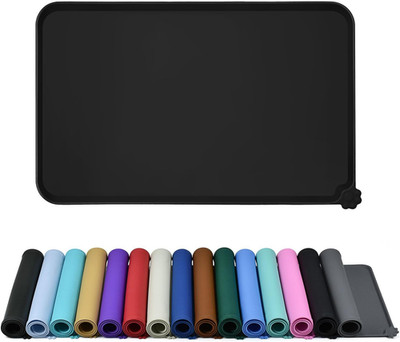 Waterproof Pet Feeding Mat with High Raised Edges, Heavier and Thicker Placemats