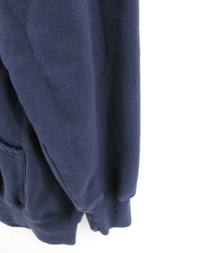 VINTAGE University of Michigan Wolverines Sweatshirt Men XXL Blue Majestic 90s * - Image 3 of 4