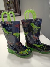 Kids Western Chief Dino Light Up Rain Boots 6