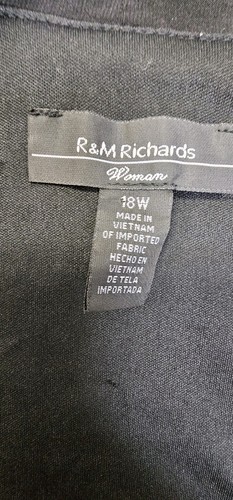 R & M Richards 5589W Hosenanzug Übergröße Brautmutter schwarz Übergröße 18W - Bild 6 von 14