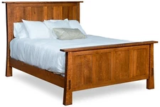 Amish Mission Arts and Crafts Solid Wood Bed Exposed Tenons