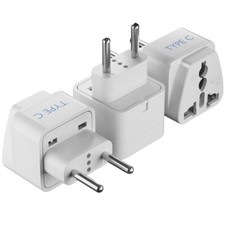 CepticsUniversal to European Italy, Greece, Germany Travel Plug Adapter Type C