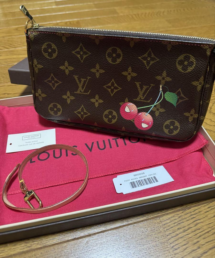 Louis Vuitton × Takashi Murakami Monogram Cherry Pochette