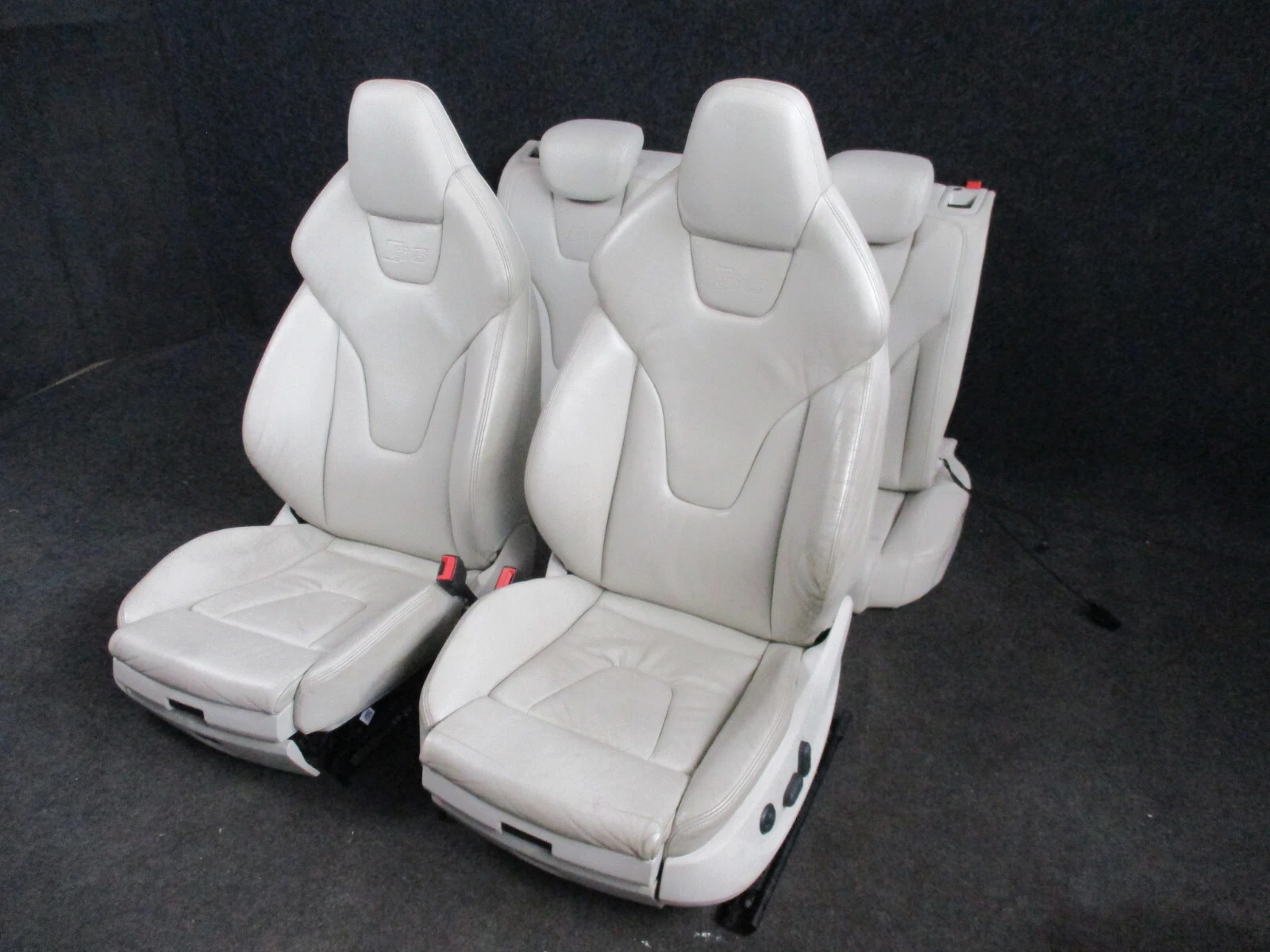 S5 Recaro leather interior Audi S5 A5 8T 8F sport seats leather interior white-