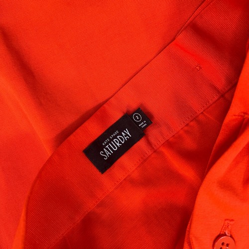 Kate Spade Skirt Women 2 Orange Saturday Fun Eclectic Academia Going Out Coast - Picture 5 of 10