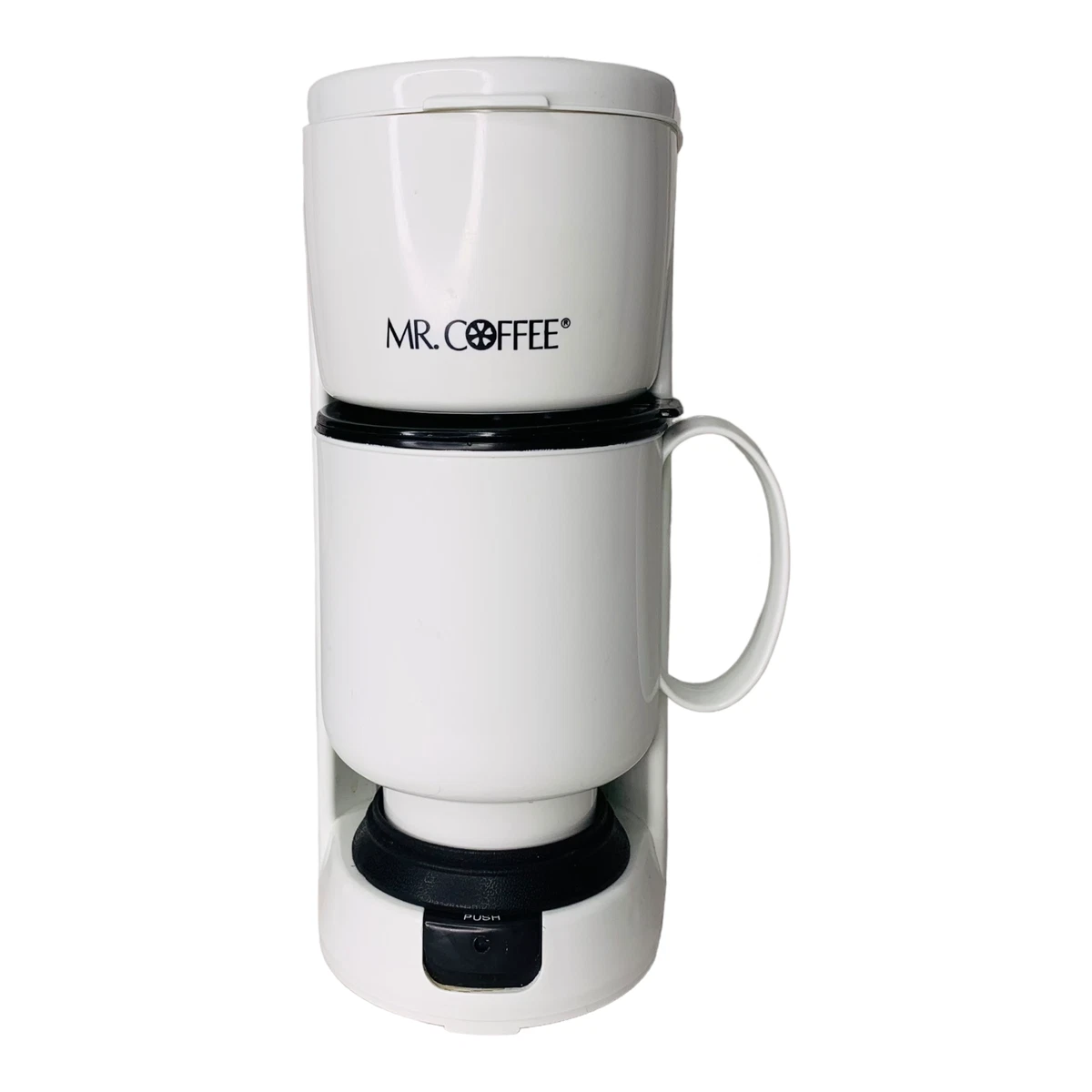 Mr. Coffee Commuter Personal Coffeemaker w/ 16 oz Steel Mug PTC1 Vintage