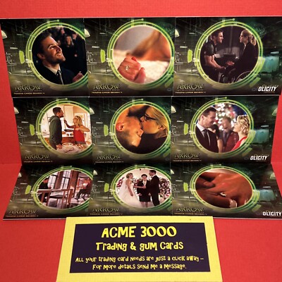 Cryptozoic ARROW Season 4 - Complete OLICITY 9 Card Chase Set 2017 OF1-OF9