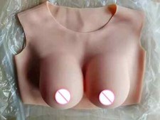 2G Upgrade Round Collar Fake Boobs Realistic Silicone Breast Forms Crossdresser