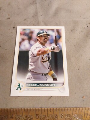 2022 Topps Update Baseball No US9 Reggie Jackson SP Short Print