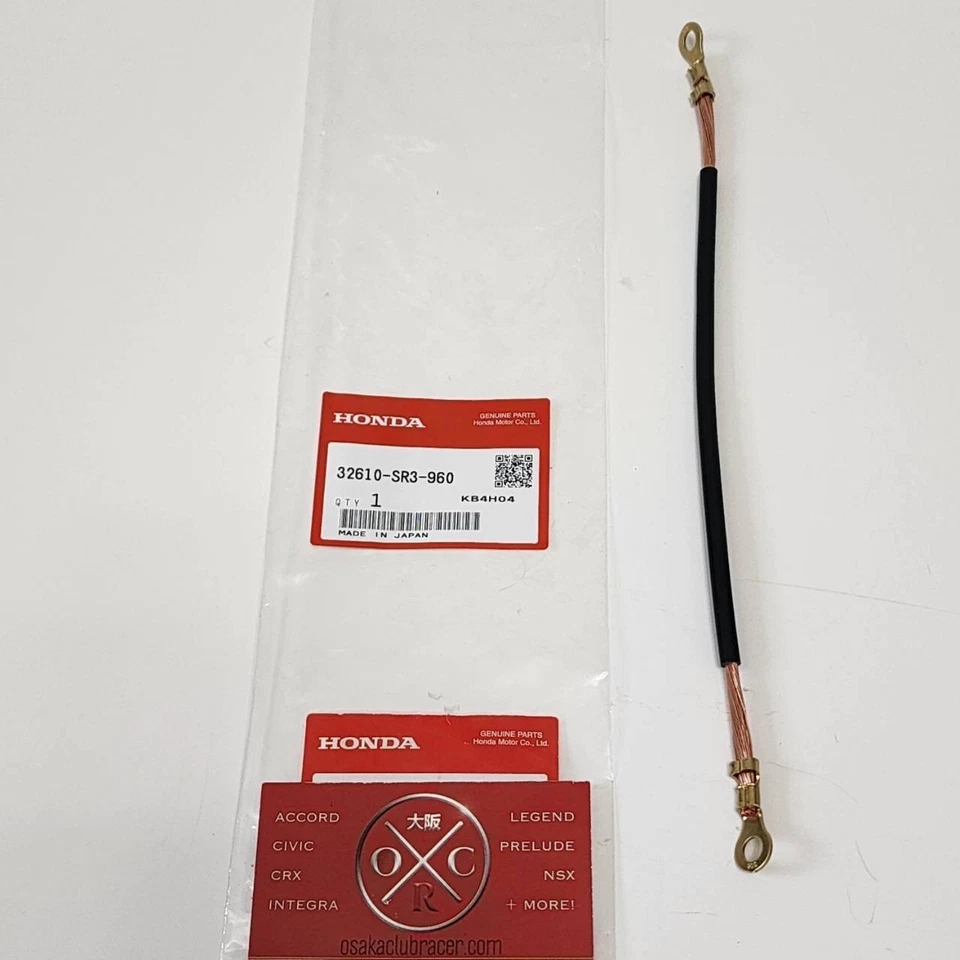 Genuine OEM Honda 96-00 Civic Sub-Ground Cable 94-97 Del Sol VTEC 32610-SR3-960 - Image 2 of 4