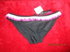 Image of ANN SUMMERS BLACK BIKINI BRIEFS SIZE 12  NWT