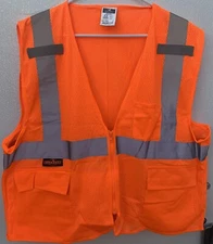 2X-Large Radians Type R Class 2 Mesh Surveyor Safety Vest - Orange
