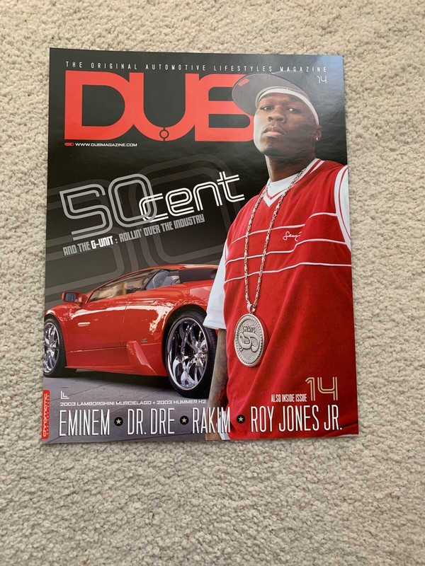 Rare 50 Cent DUB Magazine 8x10 Mini Cover Promomotional Poster