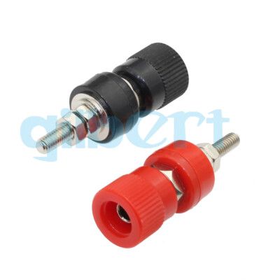 2pcs 4mm Banana Binding Post Panel Socket M4 Thread Terminal Jack BS4620
