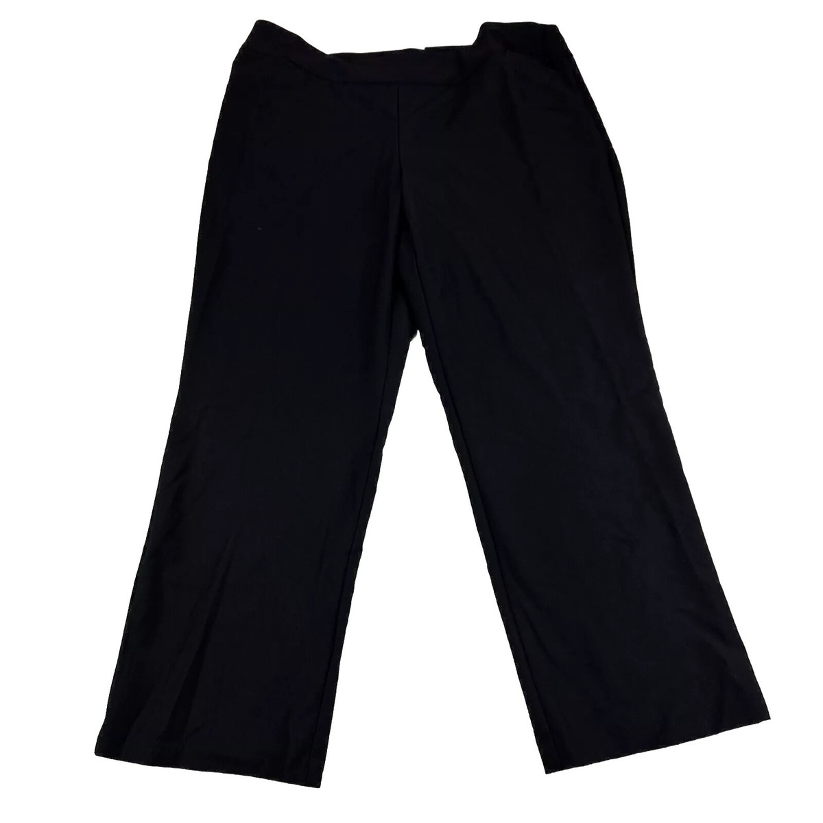 Avenue Pull On Dress Pants Women's 14P Black Slacks Trousers